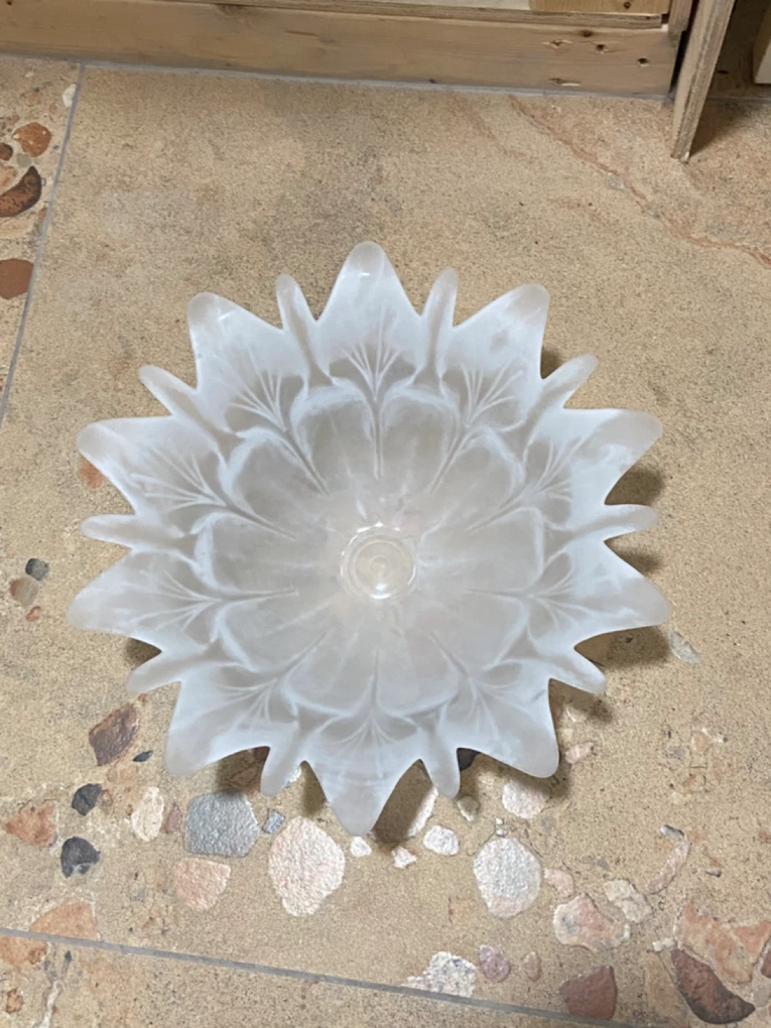 Frosted Glass Decorative Bowl