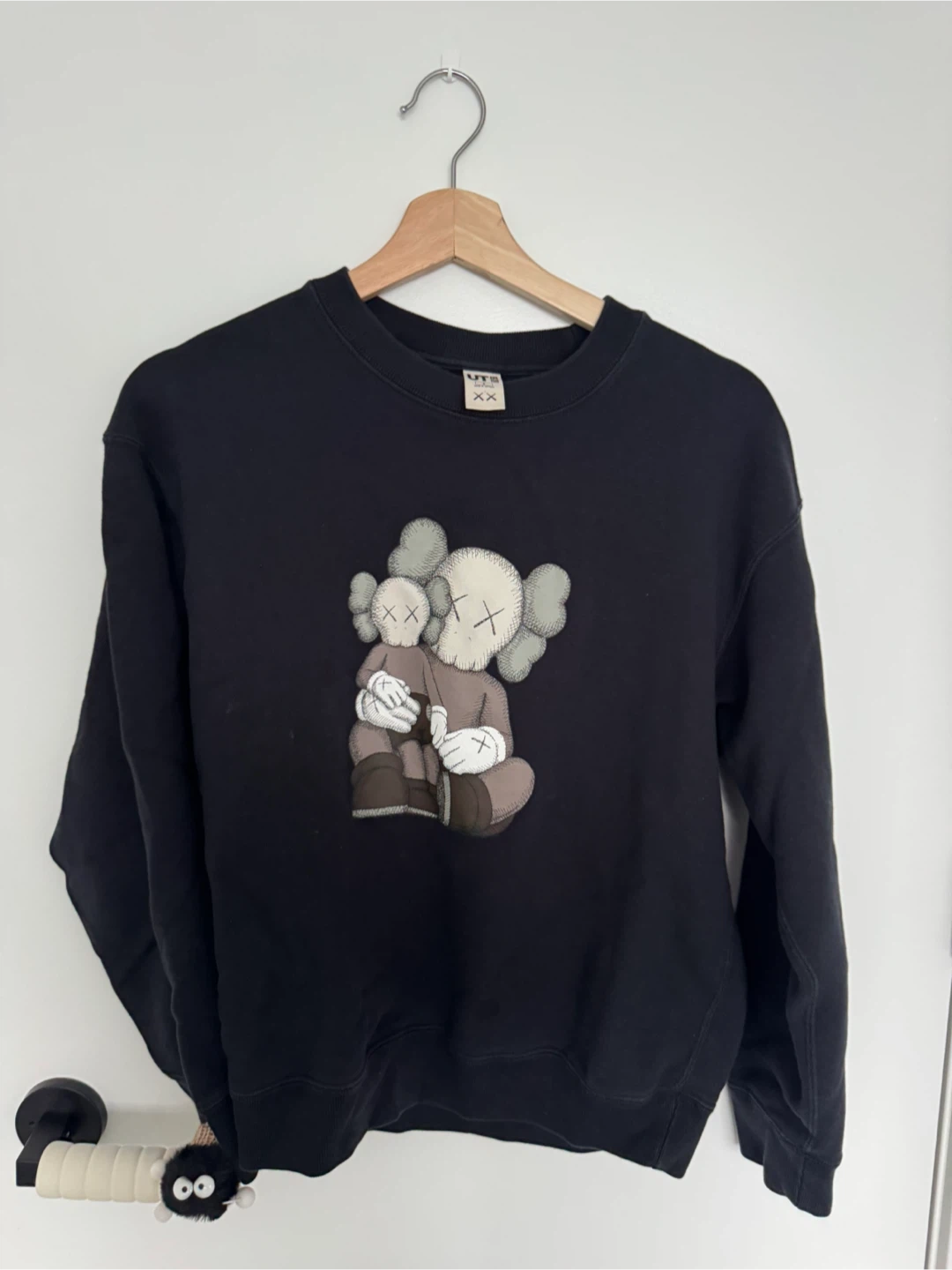 Uniqlo UT KAWS Companion Crewneck Sweatshirt - Black (Size S)