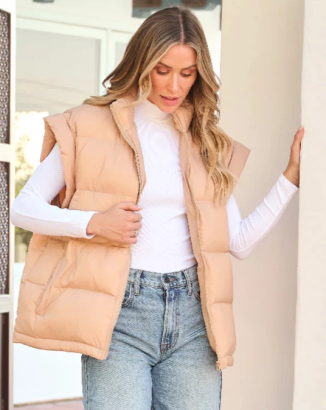 NEW! MEROKEETY NAVY DETACHABLE SLEEVES OVERSIZED PUFFER JACKET - photo 2