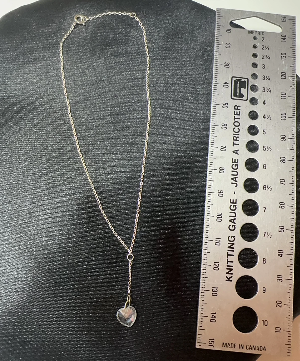 Sterling Silver Ankle Bracelet 925 heart pendant