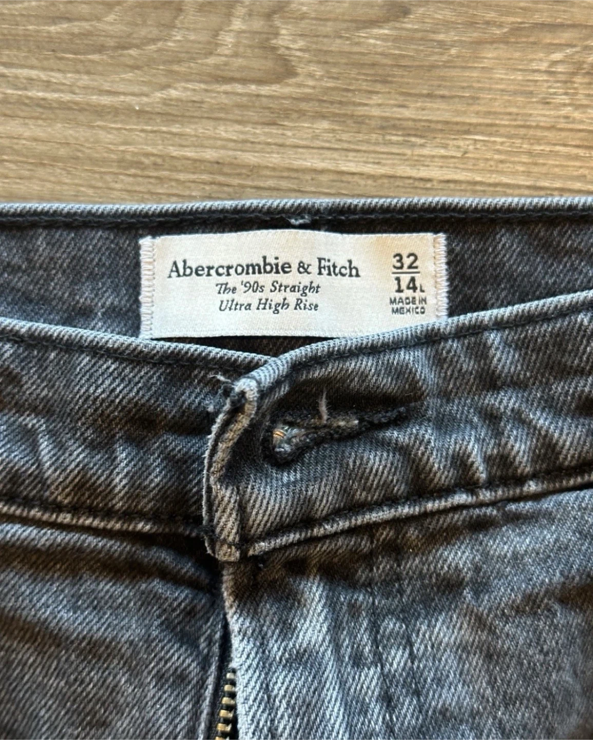 Abercrombie & Fitch The ‘90s Strait Jeans Curve Love 32/14L - photo 3