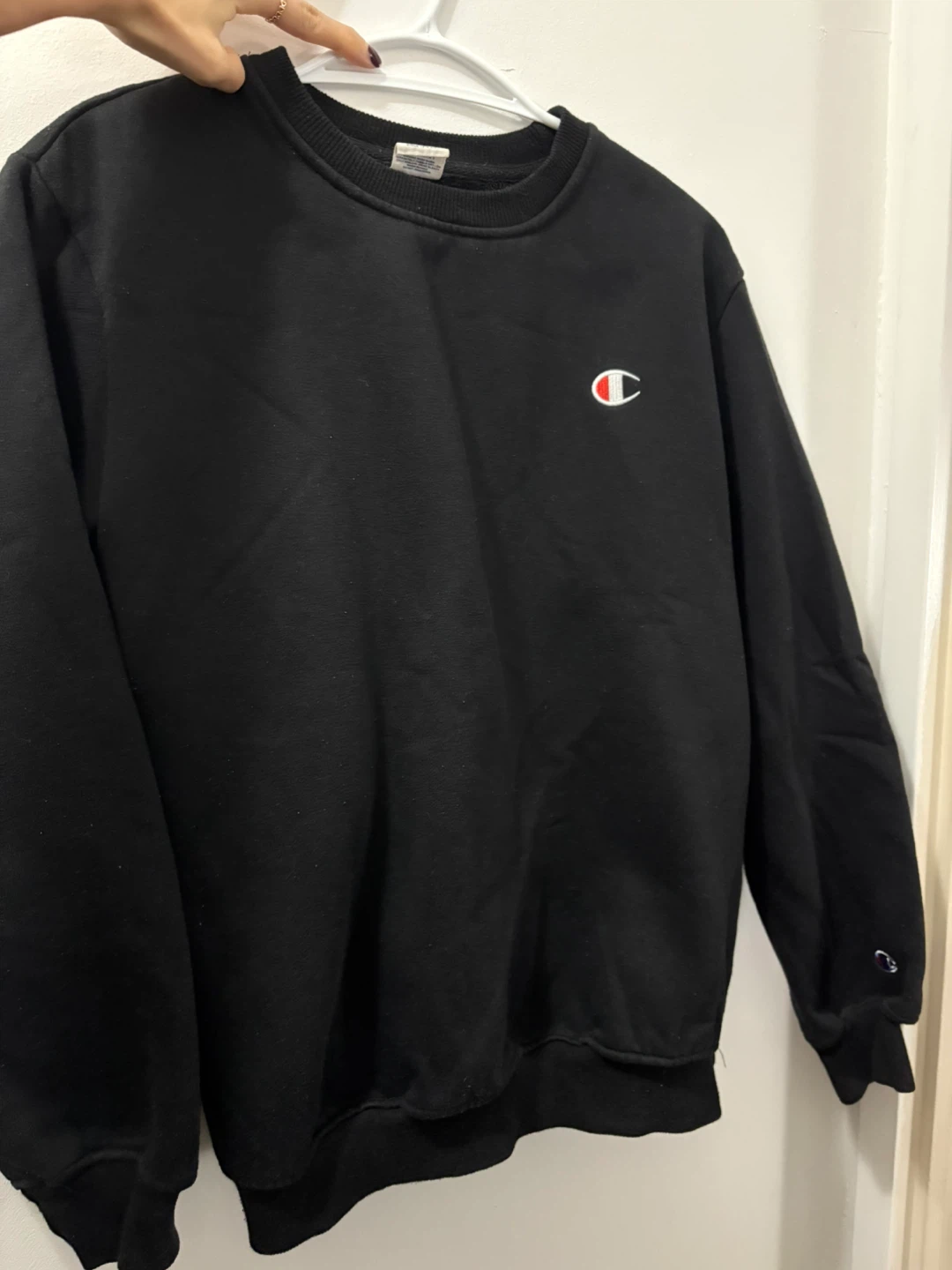 Champion Black Crewneck Sweatshirt
