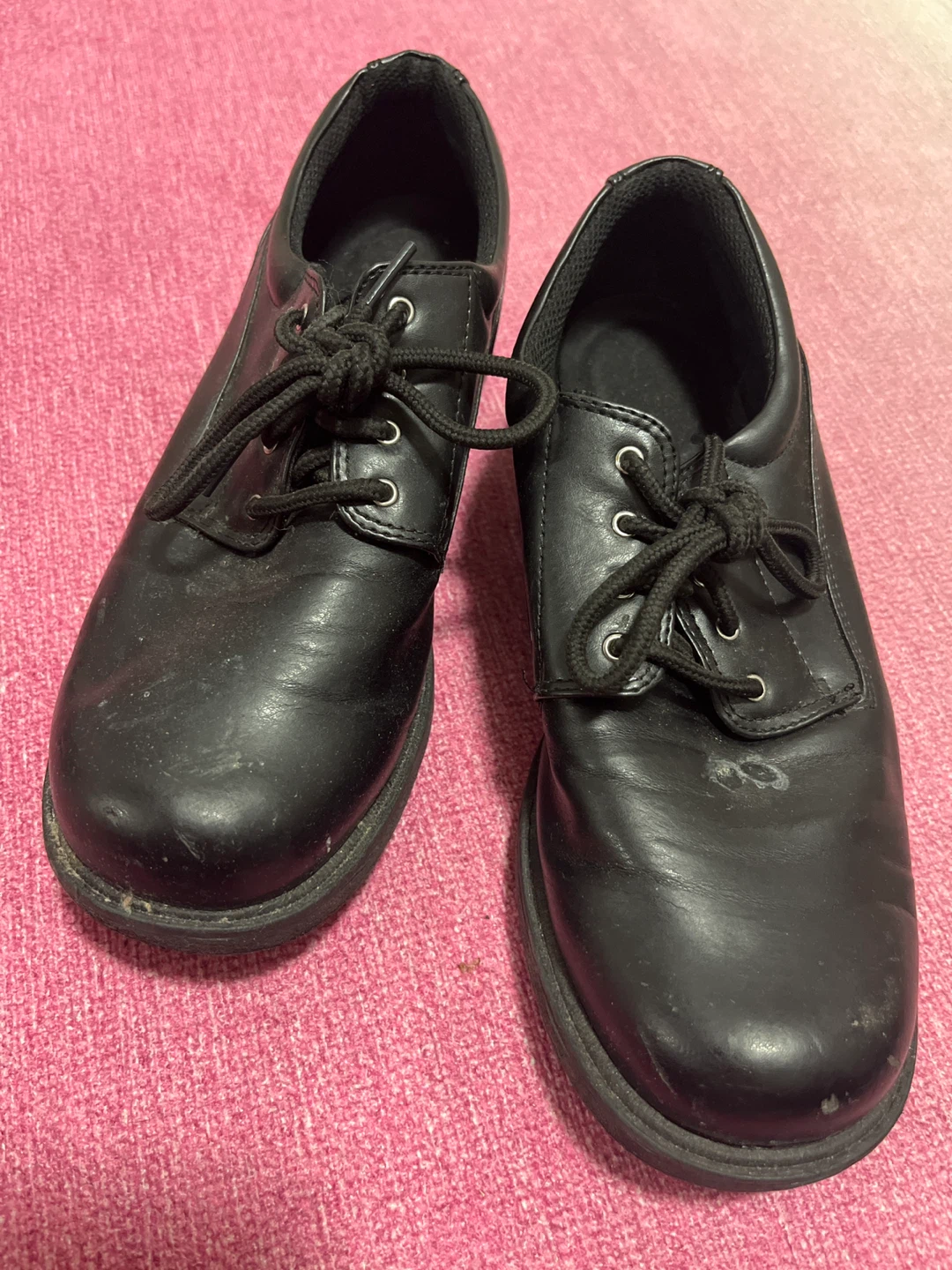 Safe Step Non-Marking Black Leather Shoes