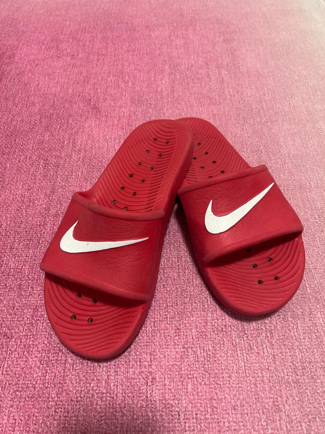 Nike Red Slide Sandals - photo 2
