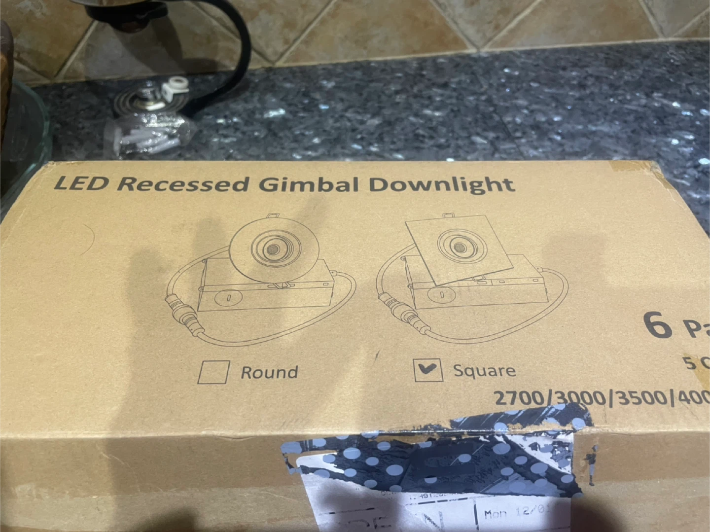 LED Recessed Gimbal Downlight - Square 6 Pack - photo 2