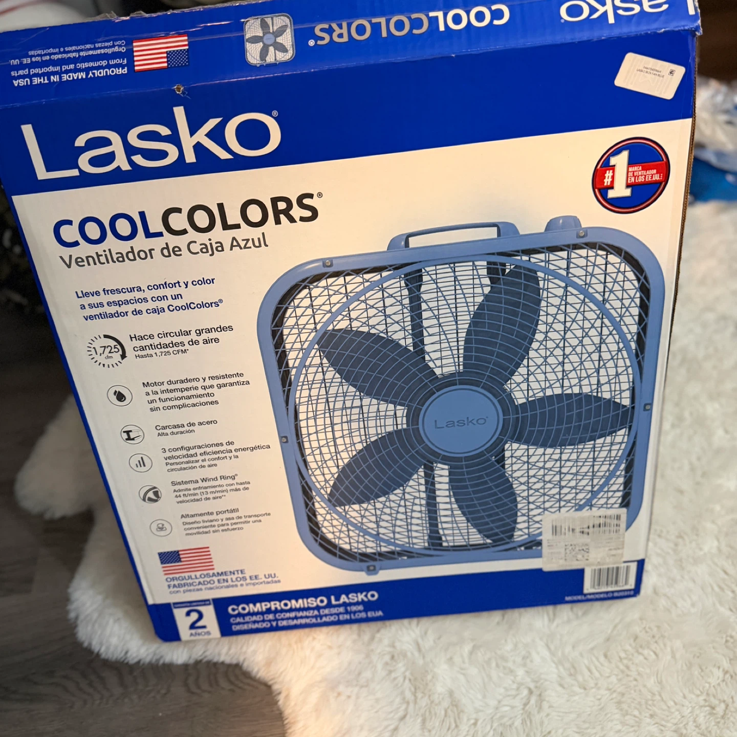 Lasko CoolColors Box Fan