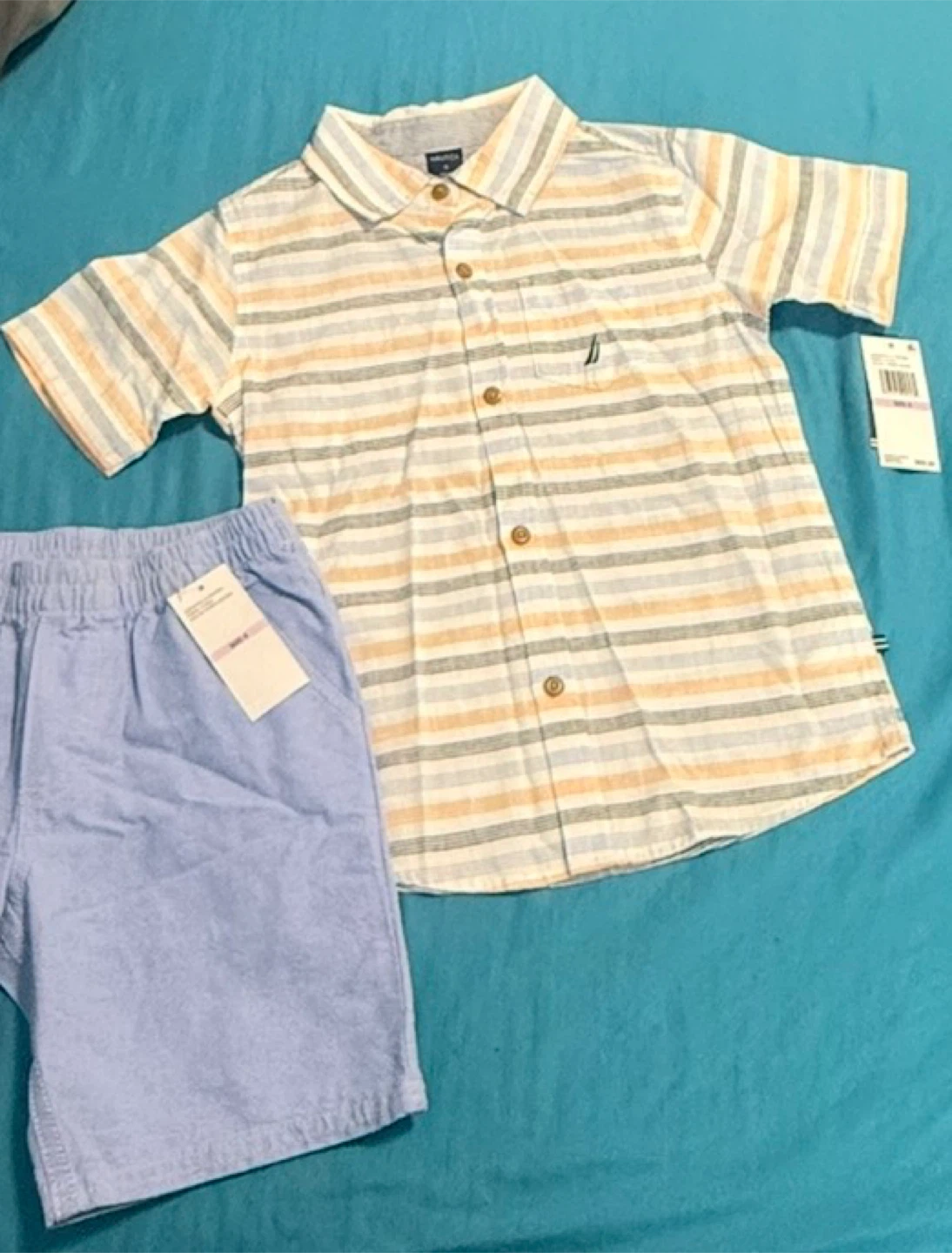 Nautica Boys Striped Shirt and Shorts Set Size 6 - photo 4