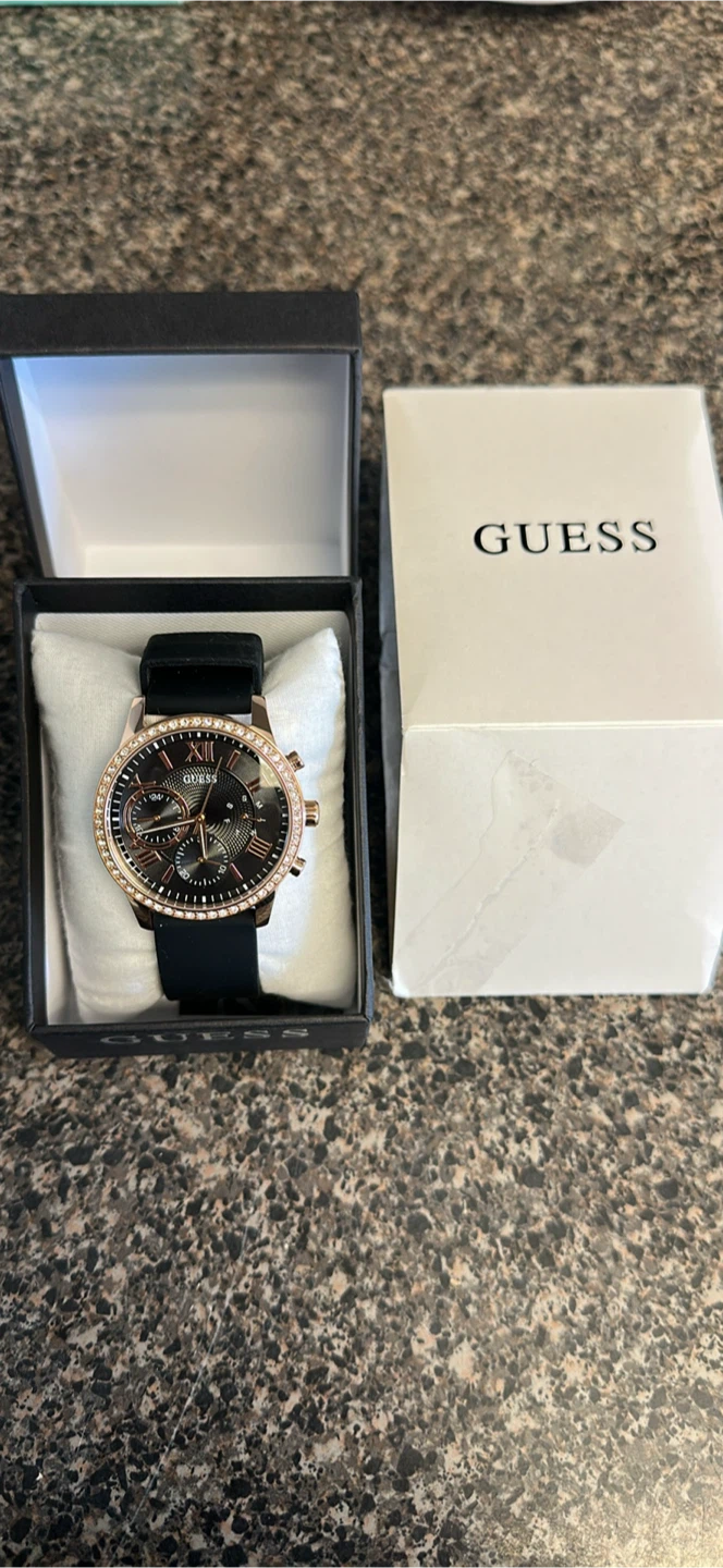 Guess Ladies Watch with Rose Gold Accents