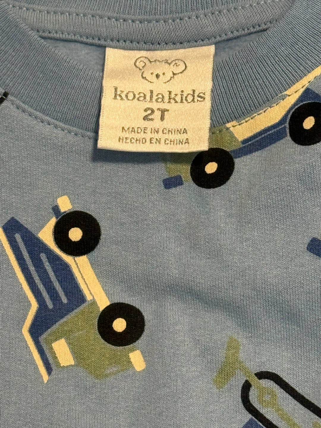 Koala Kids Blue Construction Pajamas - Size 2T - photo 2