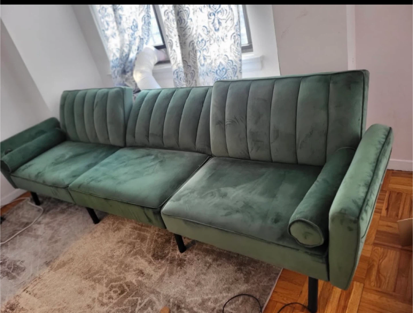 Green Velvet Sofa