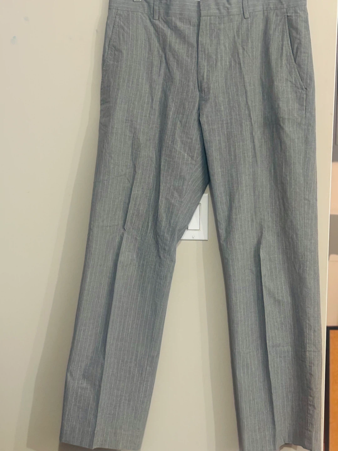 Banana Republic Pinstripe Modern Relaxed Fit Trousers Size 34/32 - photo 2