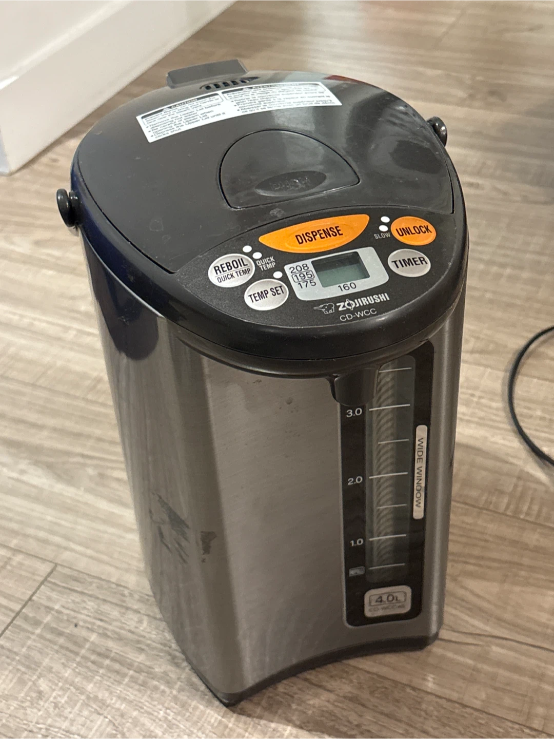 Zojirushi CD-WCC 4.0L Electric Water Dispenser