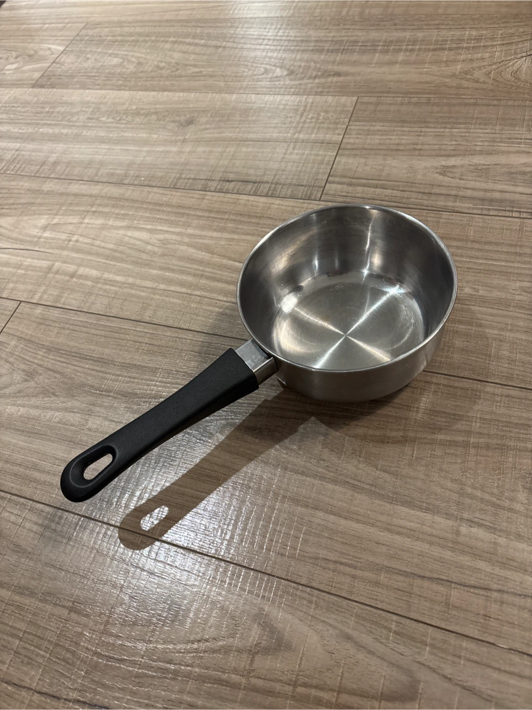 2 Stainless Steel Saucepan with Black Handle - photo 2