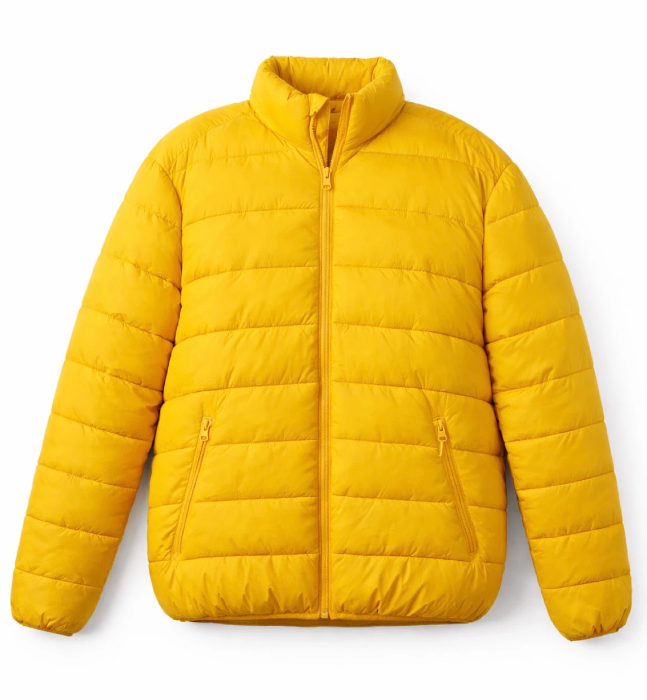 Men’s Forever 21 Yellow Puffer Jacket – Size Medium – EUC