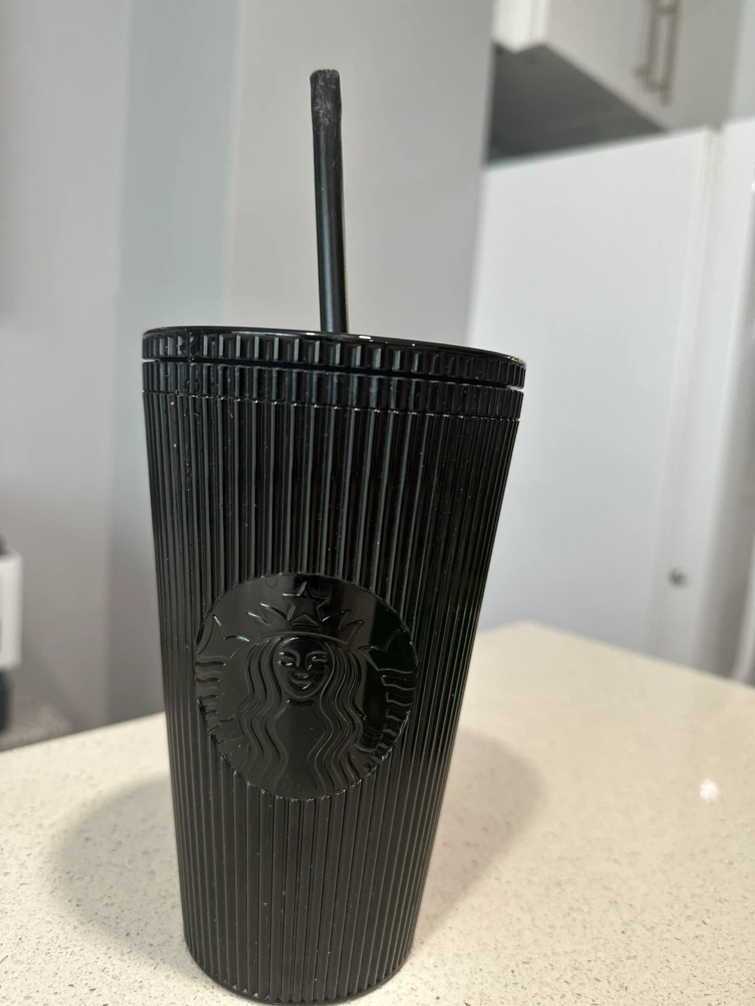 Starbucks Black Tumbler Cup with Straw