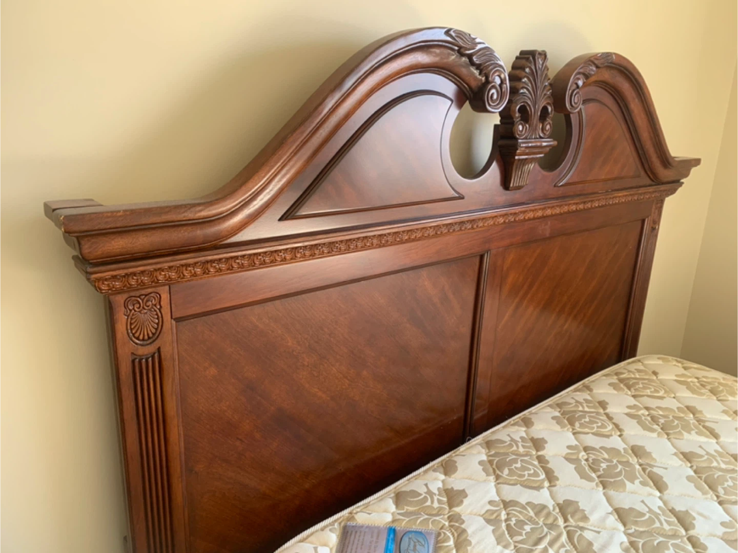 Wooden Bed Frame with Nightstand - photo 3