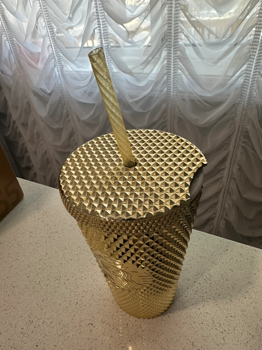 Starbucks Gold Studded Tumbler with Straw - photo 2
