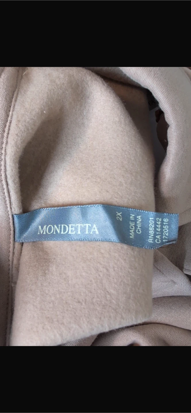 NEW! Mondetta 2X Collared Fleece Pullover - photo 5