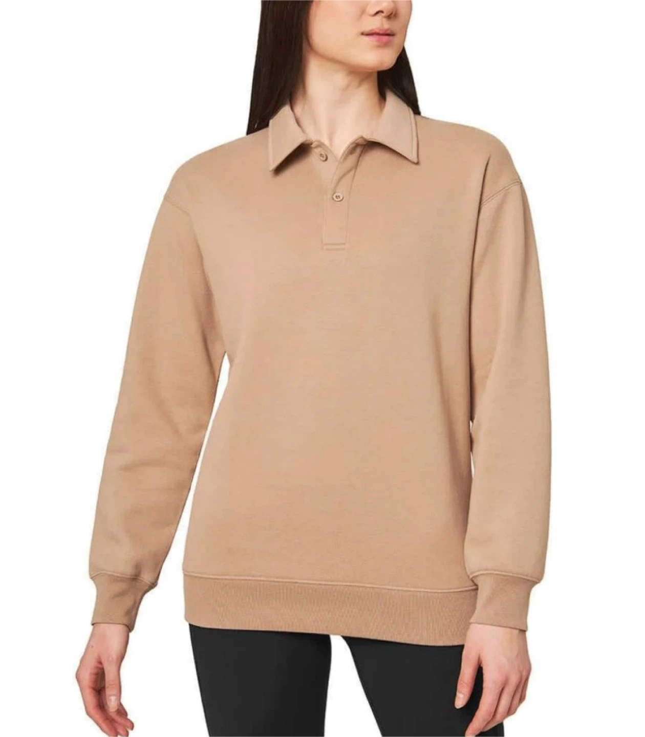 NEW! Mondetta 2X Collared Fleece Pullover