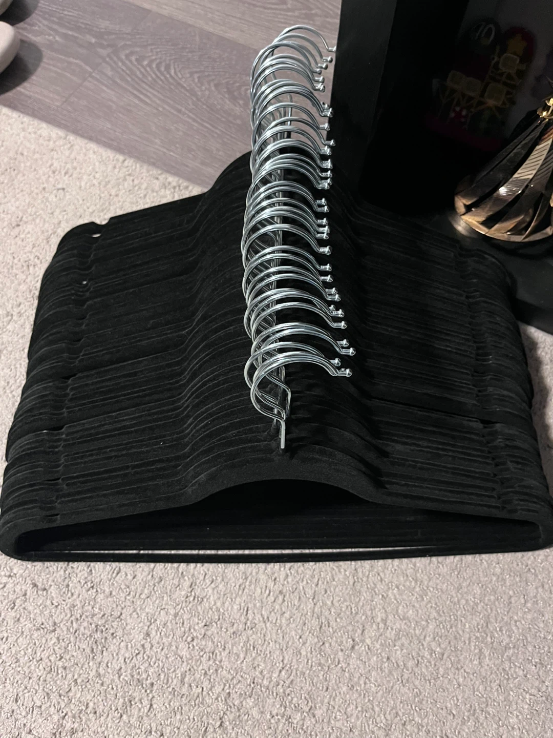 Black Velvet Hangers (Set of 40)