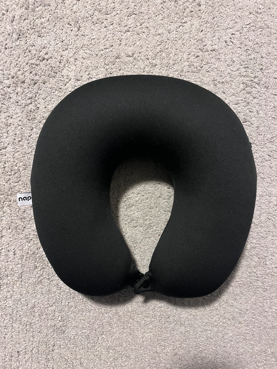 Black Travel Pillow
