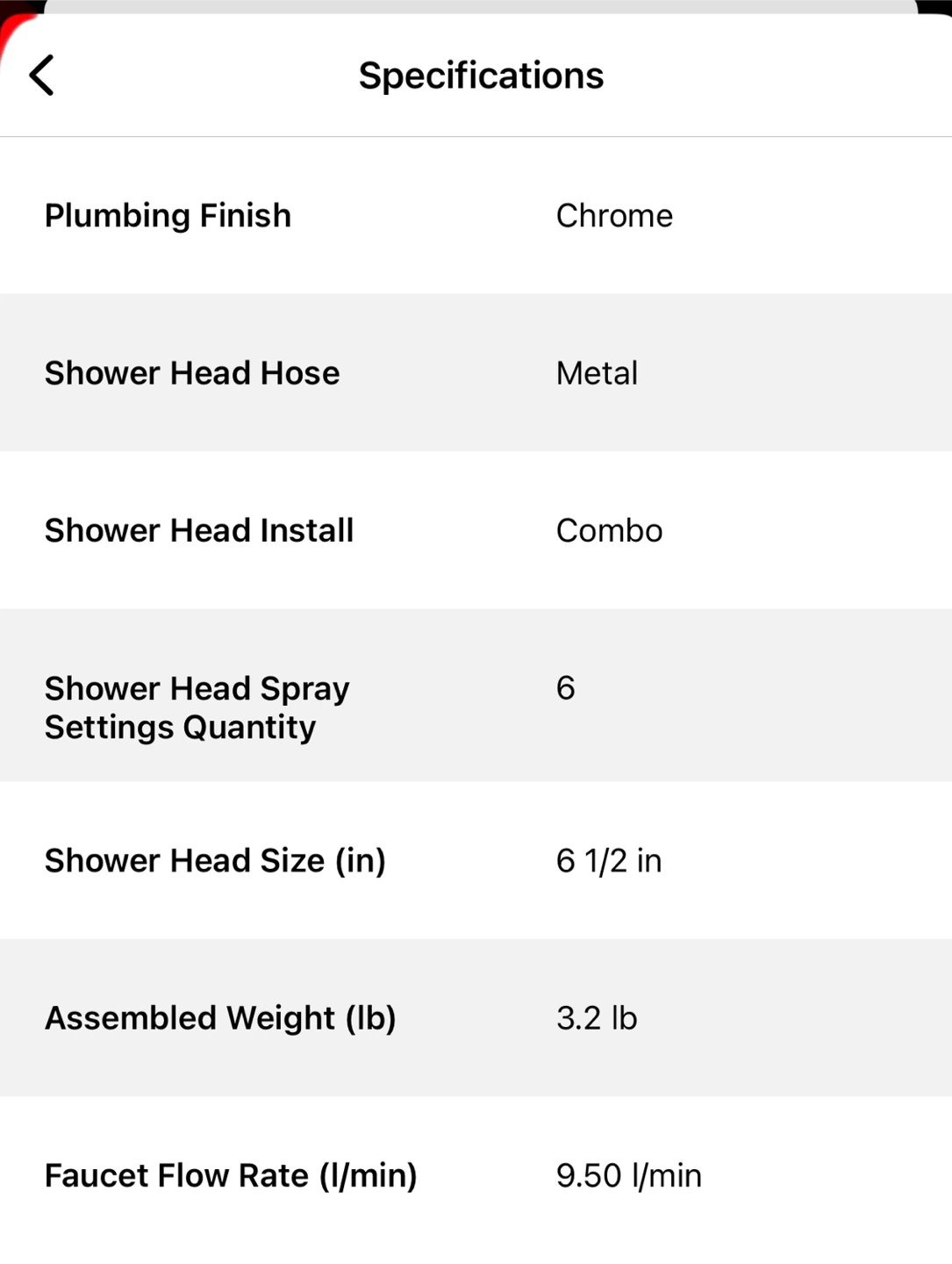 Moen Engage 6 Setting Handheld shower head - photo 4