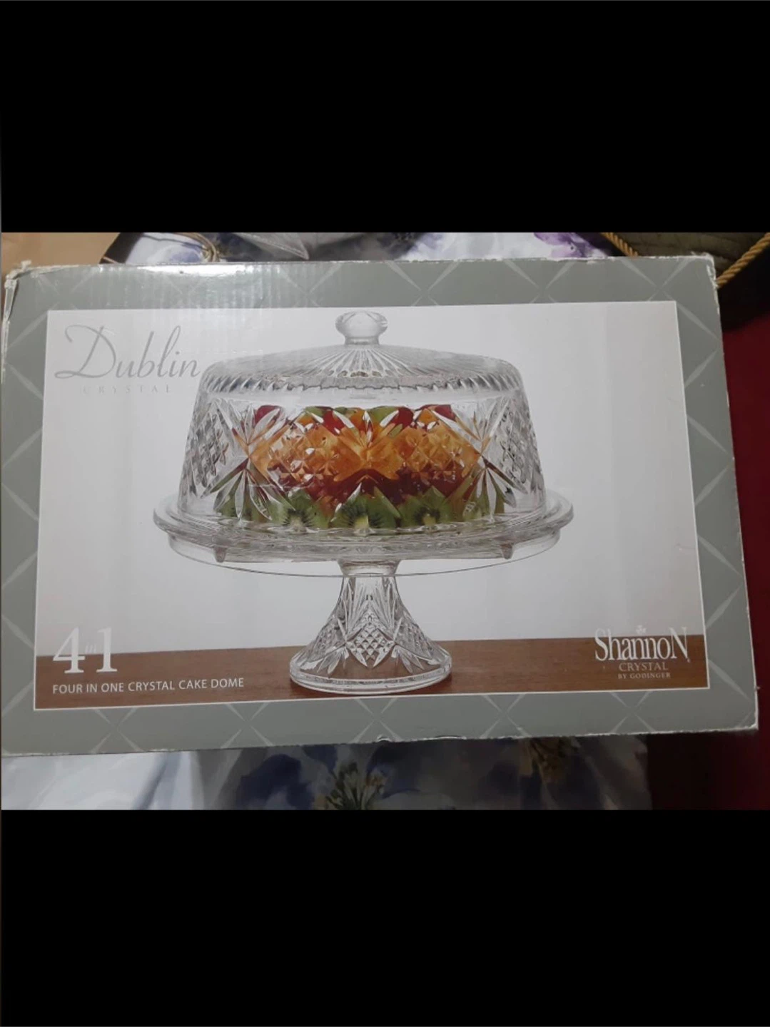 Shannon Crystal Dublin Four-in-One Cake Dome