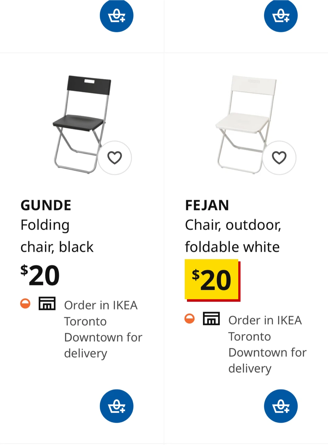 IKEA Folding Chairs