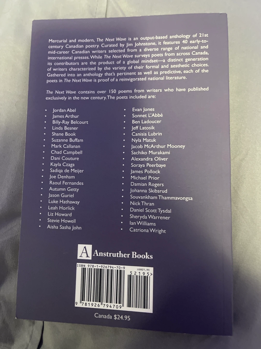 The Next Wave: An Anthology of 21st Century Canadian Poetry - photo 2