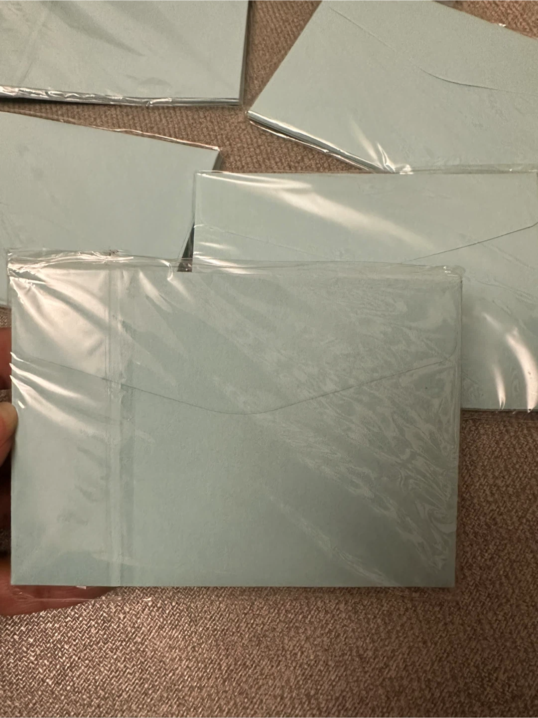 Pack of 5 light blue mini envelopes (60) - photo 2