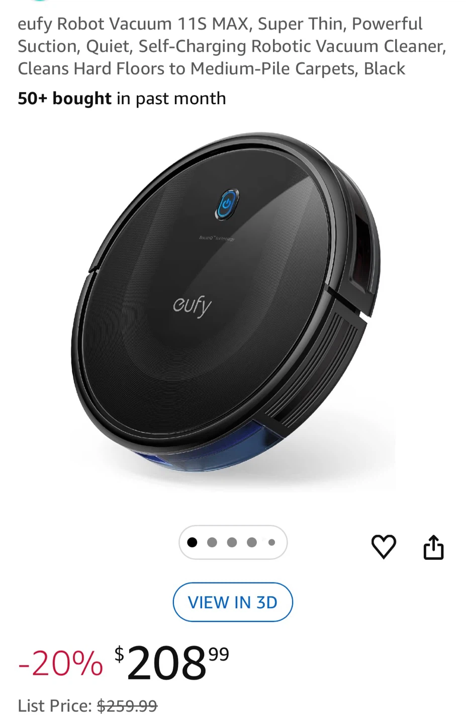 eufy RoboVac 11S MAX robot vacuum - photo 2