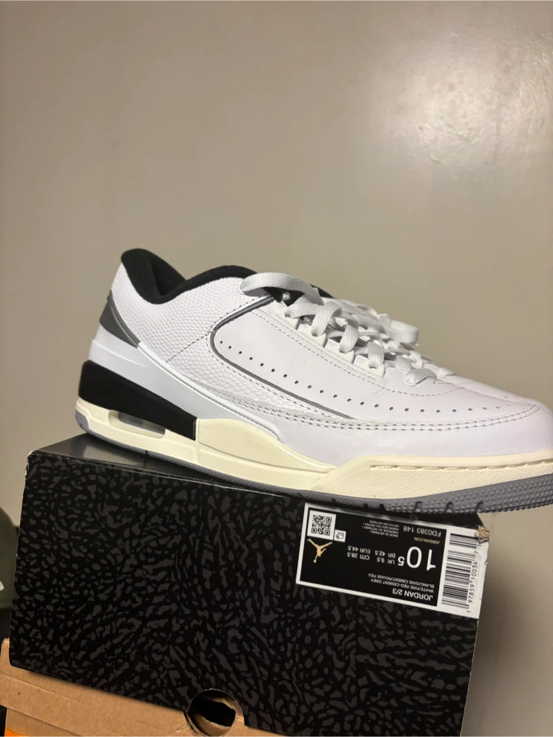 Nike Air Jordan 2 Retro Low White Grey Men's Size 10.5 - photo 2