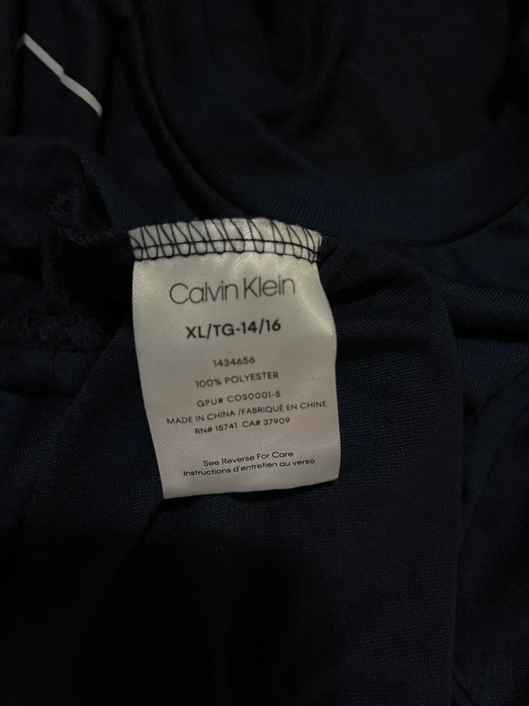 Calvin Klein boys 14/16 pajama set, navy blue camo - photo 4