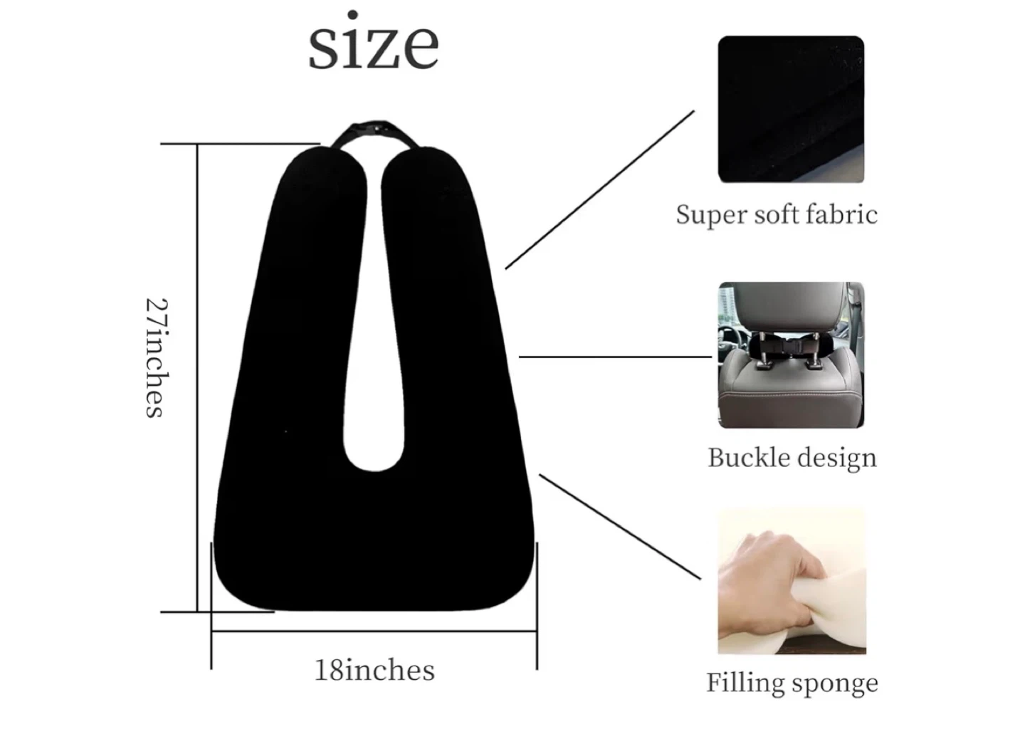 Travel Neck Pillow for Adults and Children