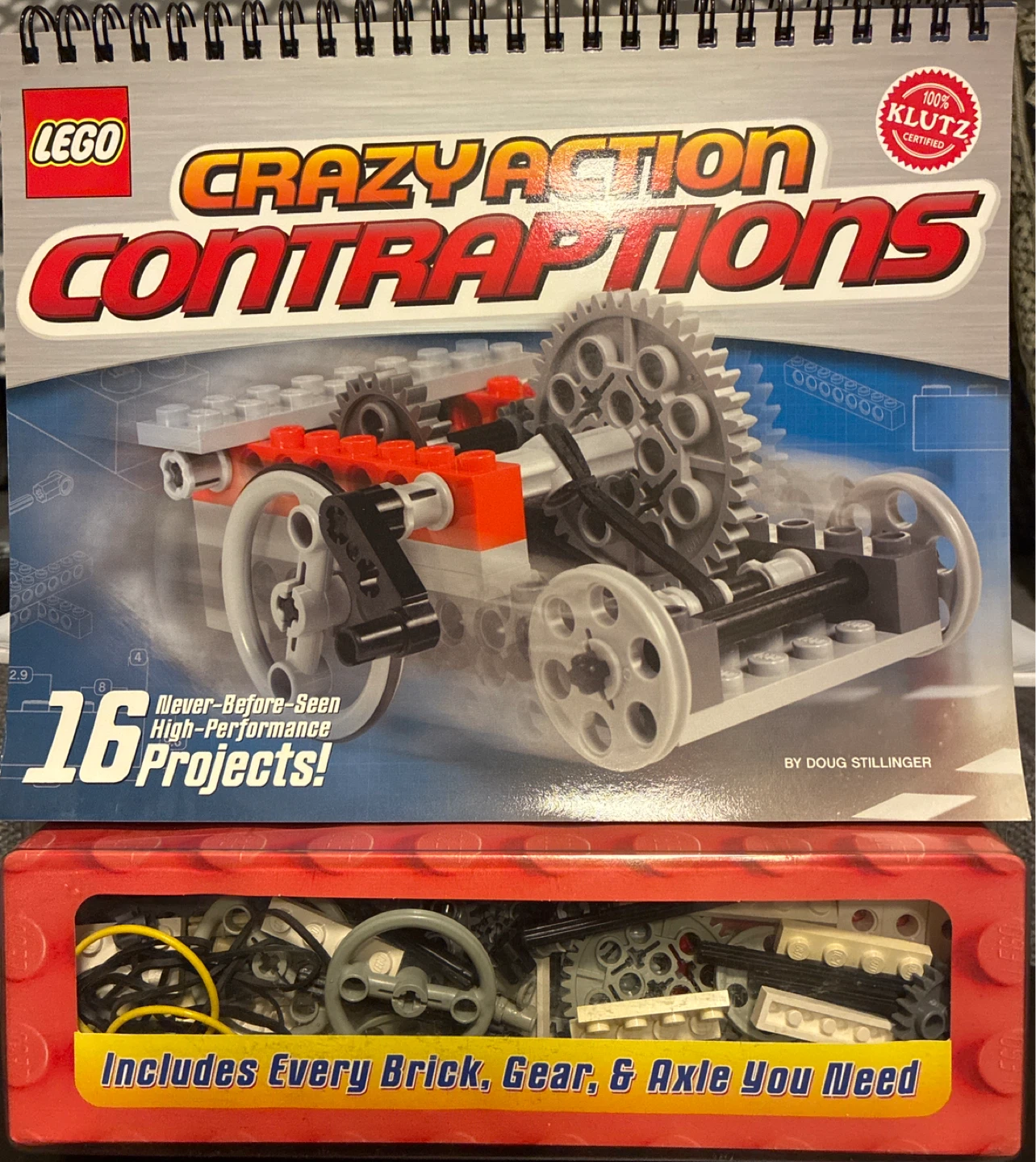 LEGO Crazy Action Contraptions Book with Bricks and Gears