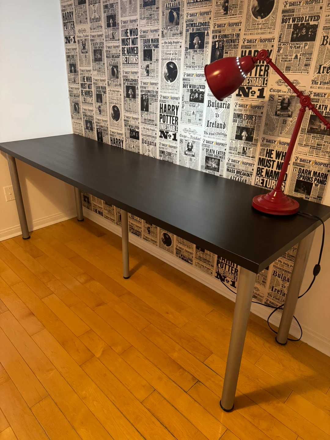Black Rectangular Desk. $90