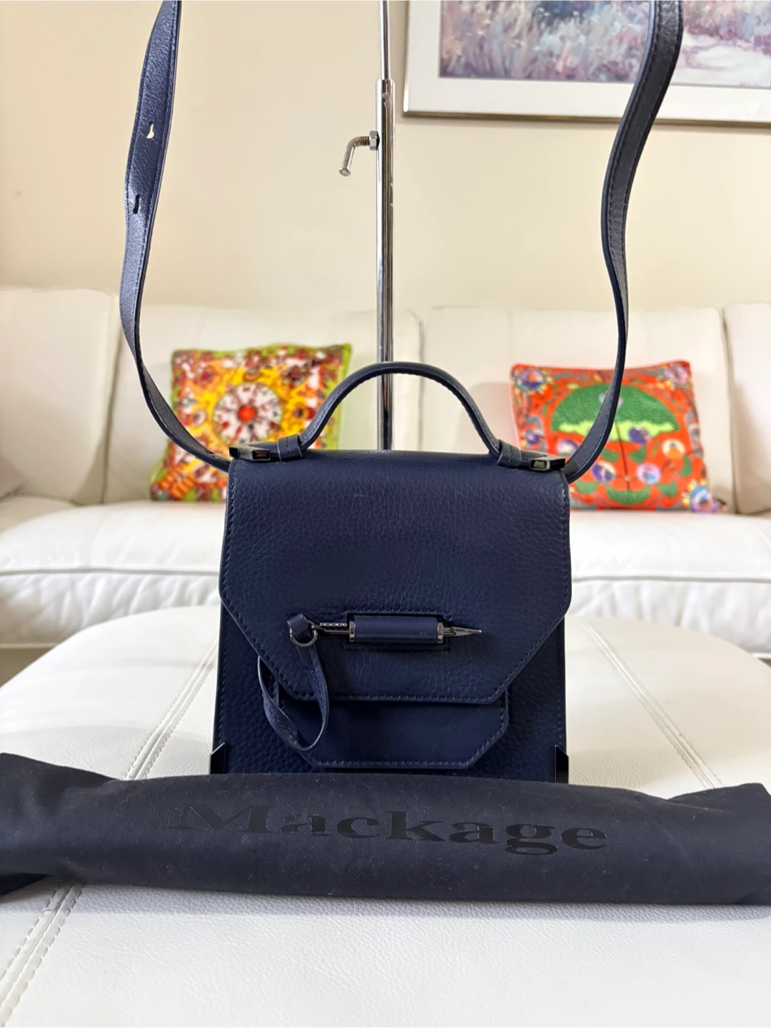 MACKAGE Rubie Mini Leather Crossbody Bag