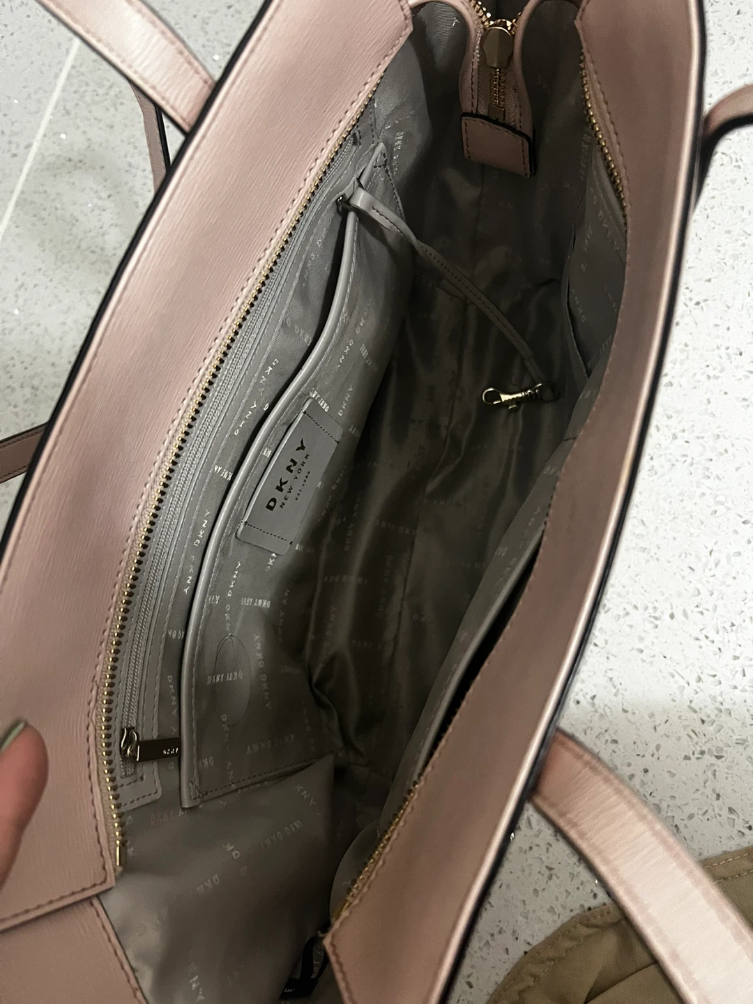 DKNY Pink Leather Tote Bag - photo 4
