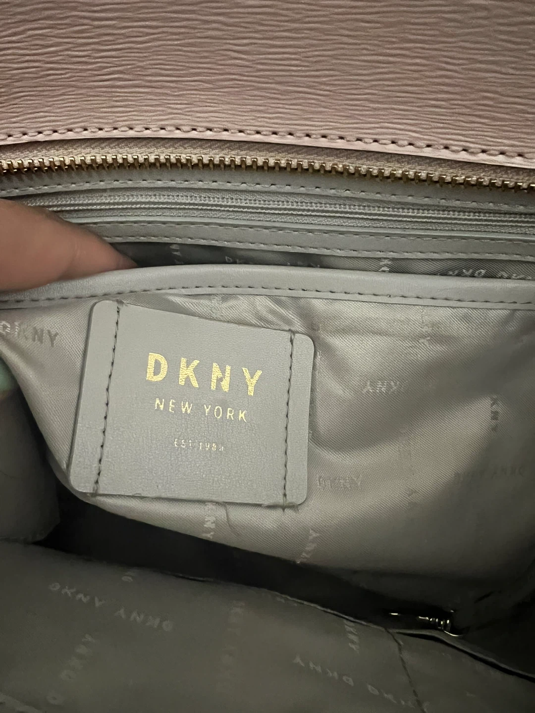 DKNY Pink Leather Tote Bag - photo 5