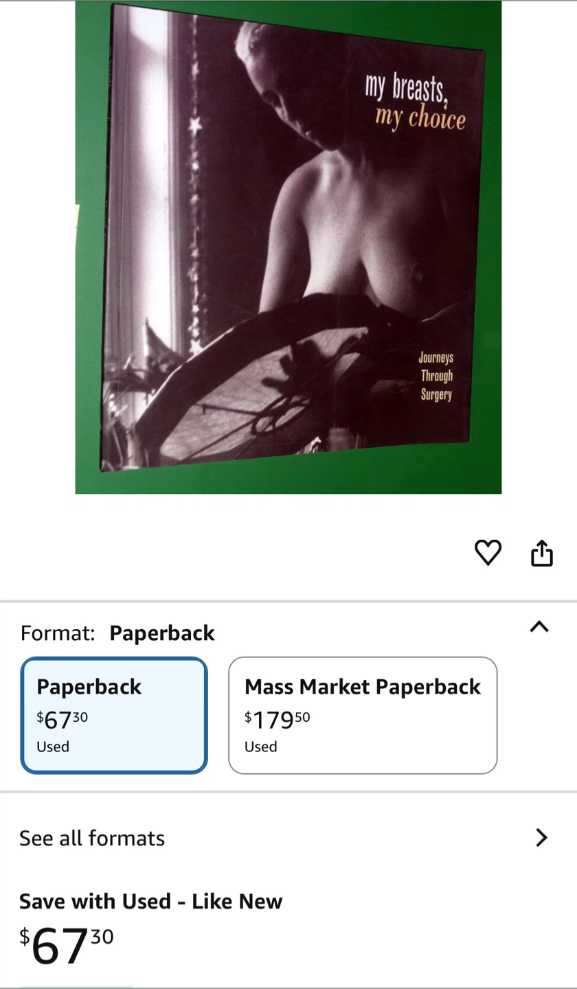 My Breasts, My Choice: Journeys Through Surgery Paperback Book