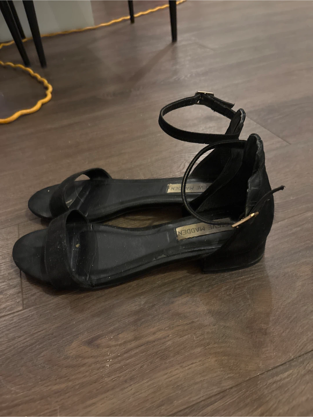 Steve Madden Black Suede Ankle Strap Sandals - photo 2