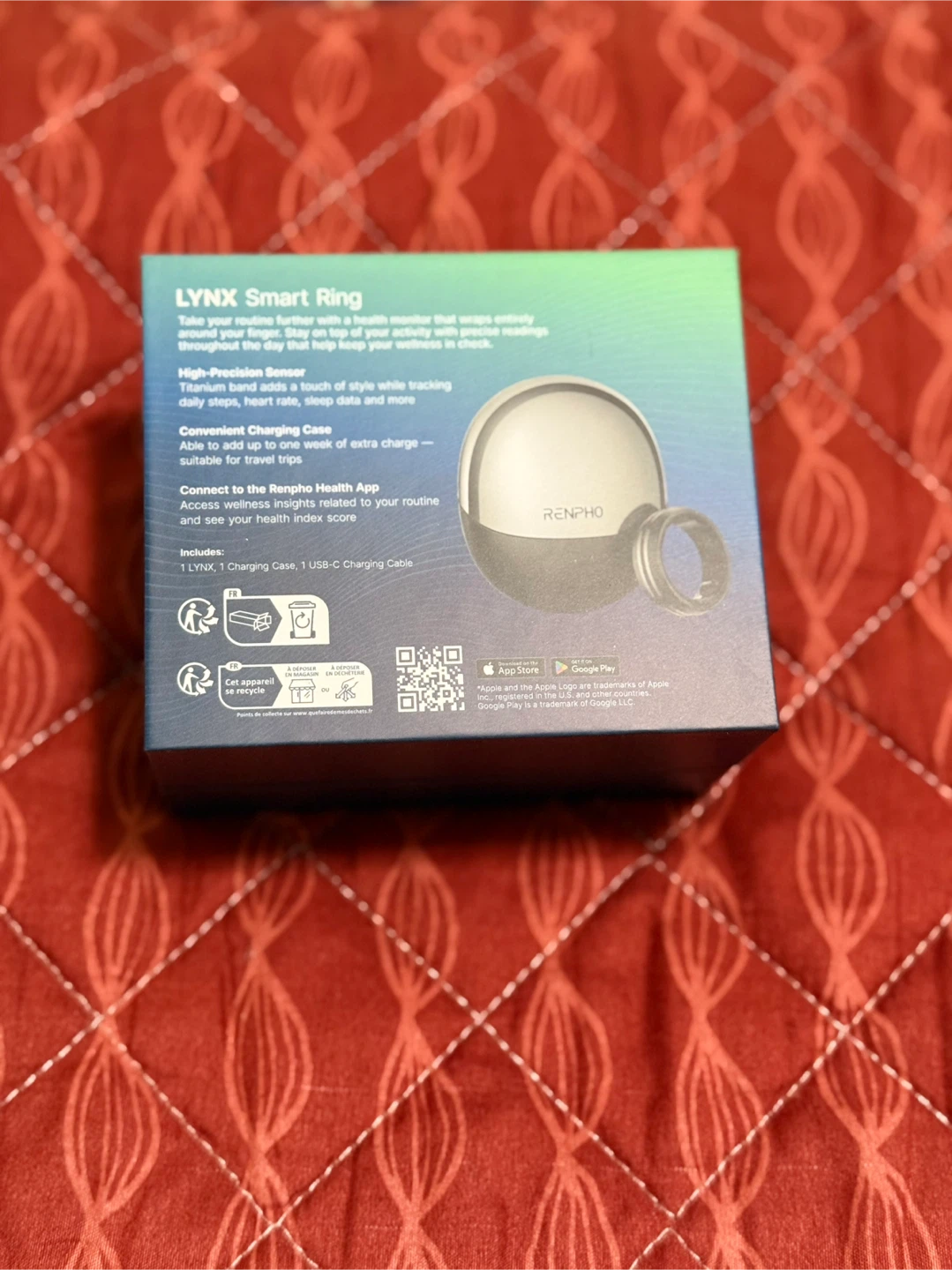 Renpho LYNX Smart Ring - Size 11 - photo 2