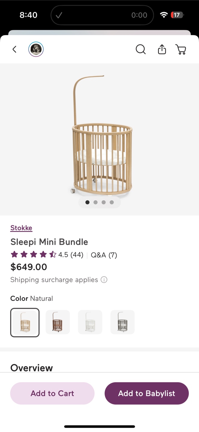 Stokke Sleepi Mini Bundle Natural Crib - photo 4