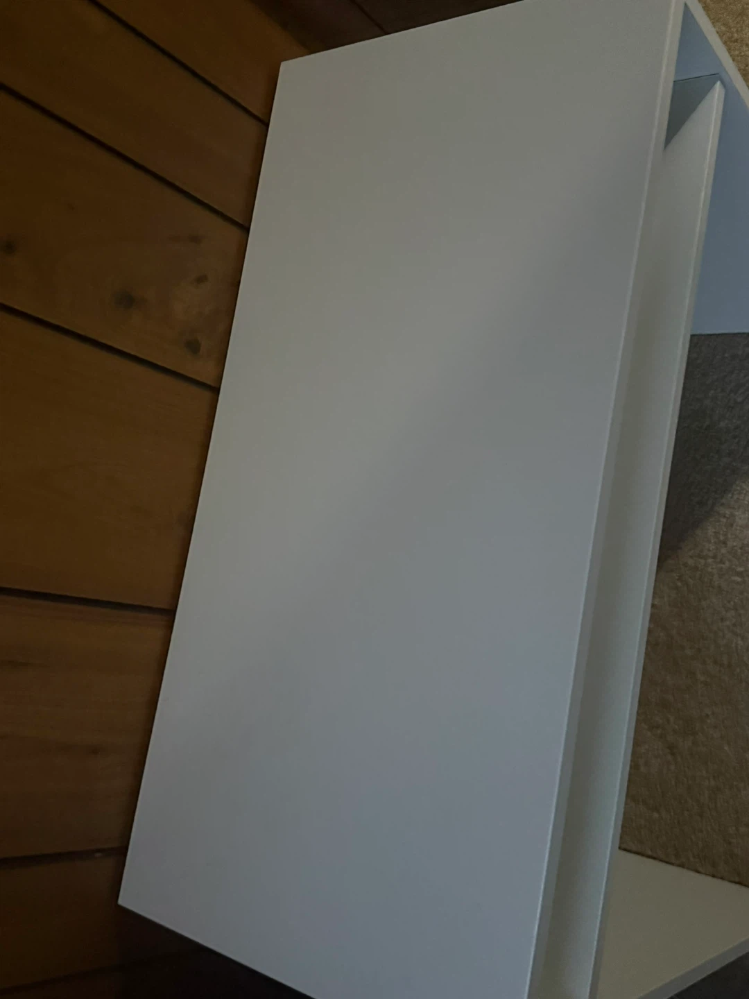 White Desk with Shelf - photo 3