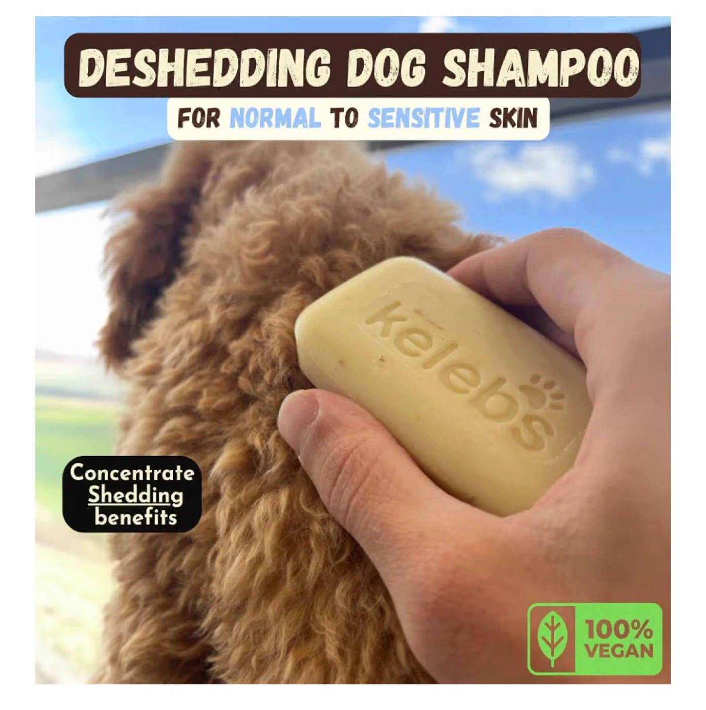 Kelebs Deshedding Dog Shampoo Bars - 3 Pack - photo 3