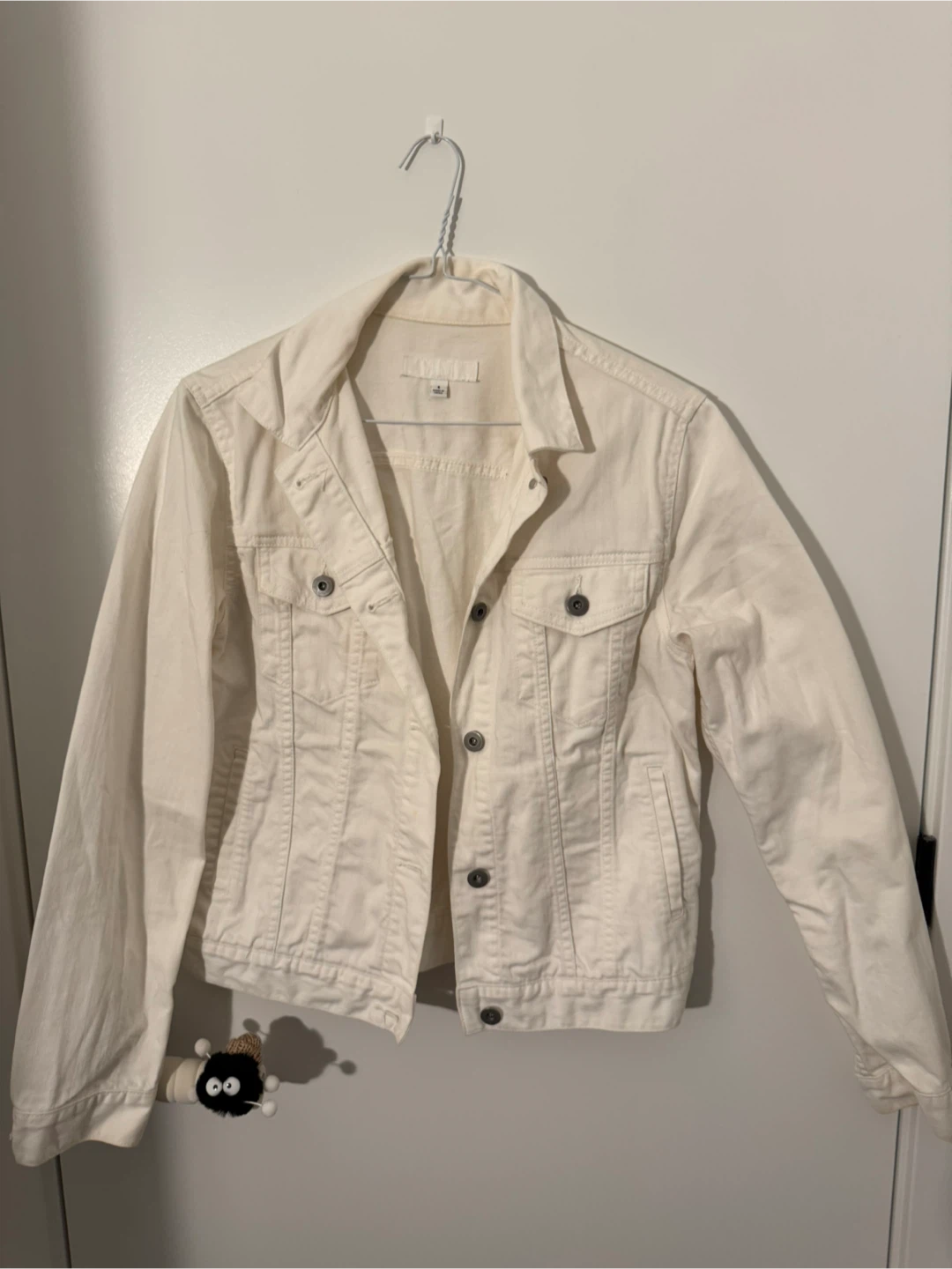 UNIQLO White Denim Jacket Size S