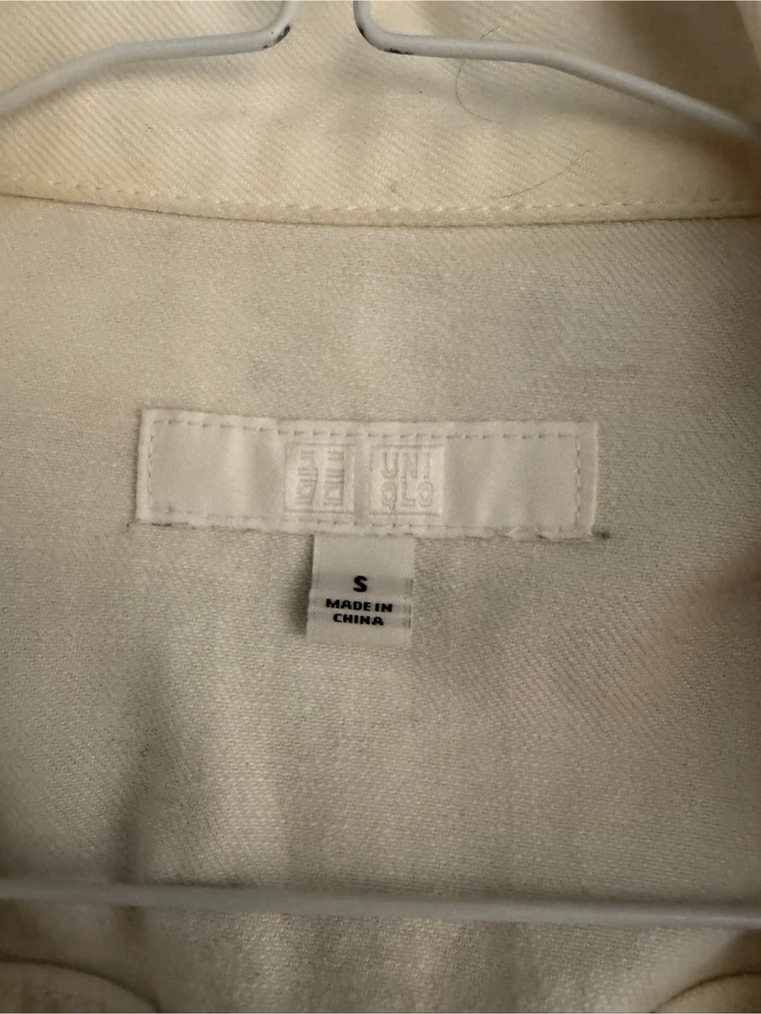 UNIQLO White Denim Jacket Size S - photo 3
