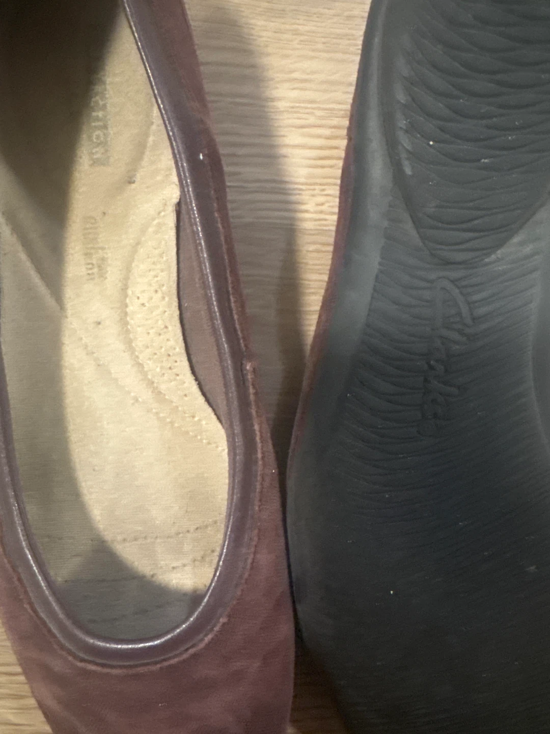 Clarks Gracelin Burgundy Suede Ballerina Flats - photo 5