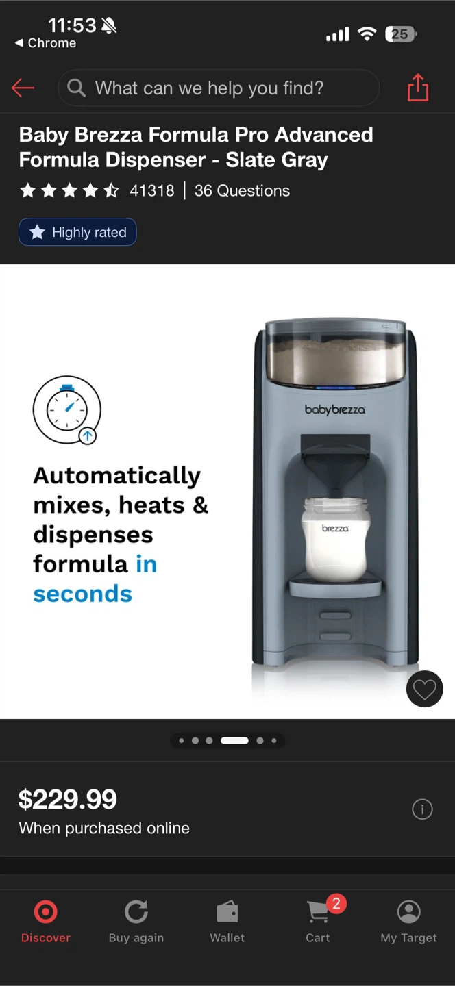 Baby Brezza Formula Pro Advanced Formula Dispenser - Slate Gray - photo 2