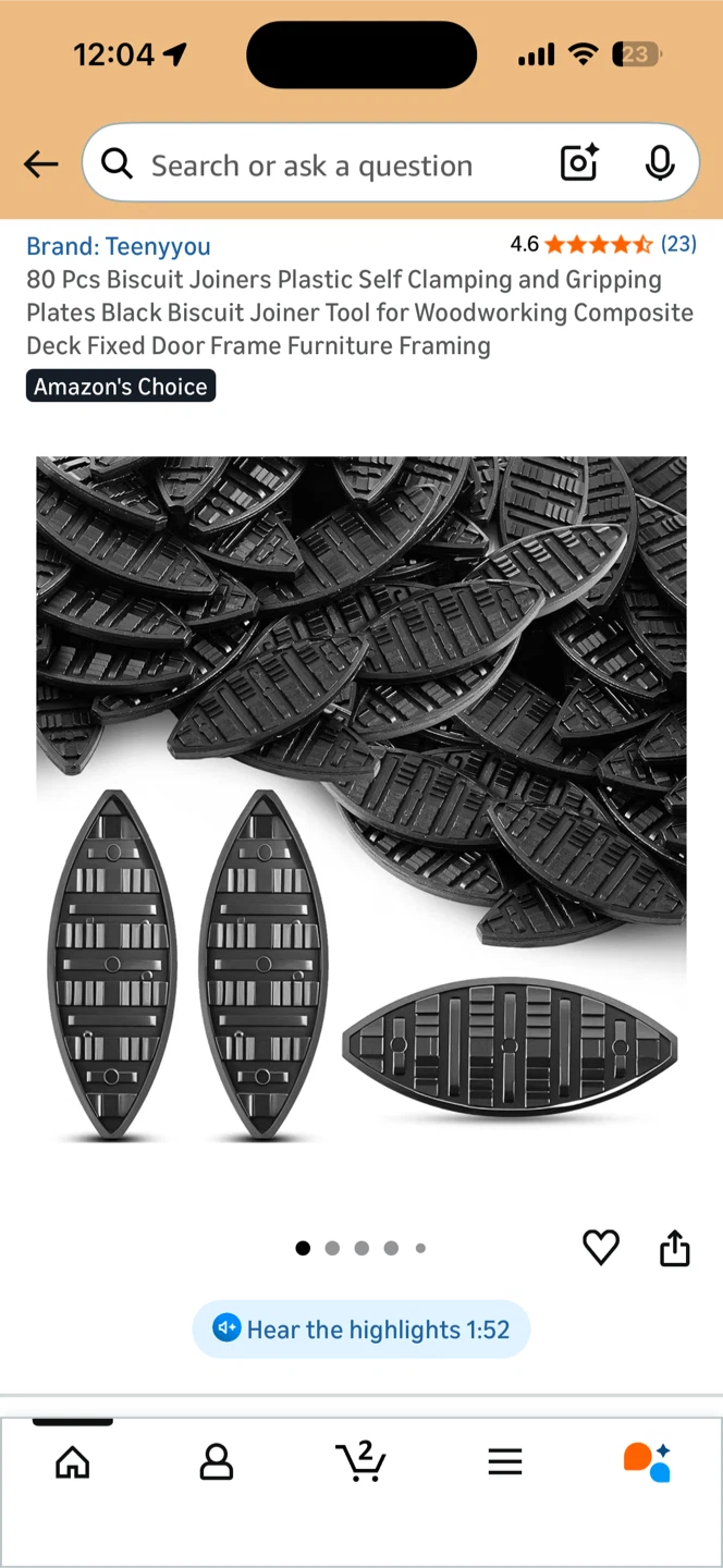 80 Pcs Black Plastic Biscuit Joiners for Woodworking